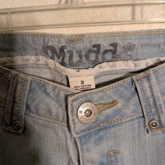 Mudd Size 3 Flare Wide Light Blue Women's Jeans Pre-owned - Picture 5 of 8